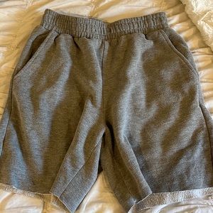 Grey long shorts with pockets